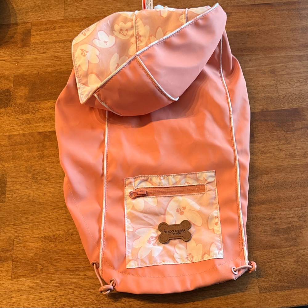 Koolaburra Peach Floral Dog Jacket